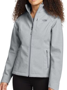 The North Face Light Gray Striped Utility Jacket
